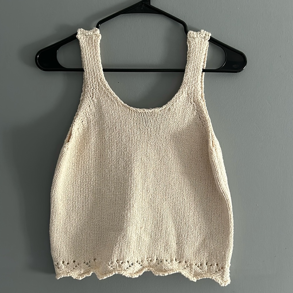 Art Class crochet tank